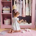 thumbnail image 2 of Tolead Kids Dress-Up Closet with Mirror & Jewelry Storage, Toddler Costume Organizer with Hanging Rod & Shelves, Pink Wardrobe for Girls’ Bedroom, 2 of 8