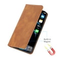 thumbnail image 2 of Case for Samsung Galaxy S24 Wallet with Credit Card Holder, Strong Magnetic Closure PU Leather Flip Cover with Folio Kickstand Protection Full Body Shockproof Case for Galaxy S24, Brown, 2 of 7