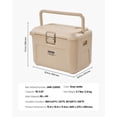 thumbnail image 2 of VEVOR Portable Cooler, 16.5 QT Hard Cooler with Ice Retention, Heavy-Duty Handles and Cup Holder, Lightweight Rigid Material Insulated Portable Cooler, Suitable for Family Picnics and Short Trips, 2 of 9