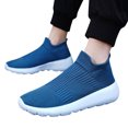 thumbnail image 3 of Men's Sport Shoes Comfort Lightweight Sock Shoe Breathable S𝗅ip On Knit Sneakers Cushion Tennis Running Shoes Wide Width Non-S𝗅ip Athlet𝗂c Shoes for Summer and Autumn, 3 of 9