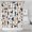 Halloween Gravestones Ghosts, variant on Halloween Happy Halloween Pumpkins and Spiders Shower Curtain 36"x72" ,Bathroom Decorative Shower Curtains Set with 12 Hooks,Modern Waterproof Washable Shower Curtain