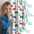 thumbnail image 3 of Blackout Kids Curtains,Colorful Dinosaur Assortment Pattern Childrens Insulated Curtains Set Of 2,Bedroom Essentials,Toddler Room Decor 42"x84", 3 of 5