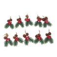 thumbnail image 1 of Ornement Pomme de Pin, 10 Pcs Pics de Noël Pomme de Pin Décorations de Noël Pics de Noël Ultra Réactifs, 1 of 12