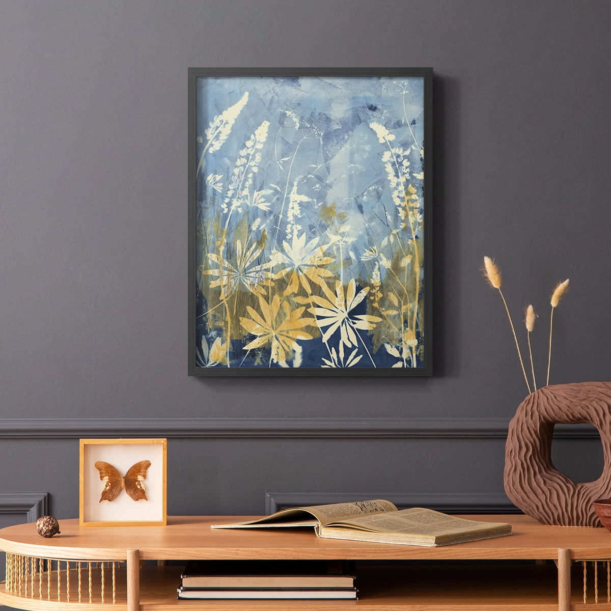 Wild Lupine Framed Print in Black Solid Wood 8 x 10 Framed Print