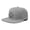 Grey Flatbill, variant on Boston BOS Snapback Trucker Hat for Men and Women by International Tie (Grey Flatbill)