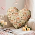 thumbnail image 2 of SLYNSHome Heart Pillow Flower Printed Soft Heart Shaped Pillow Decorative Throw Pillows for Bed Couch Chair Sofa Throw Pillow Cushion, 2 of 9