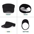 thumbnail image 5 of Womens Visor Hats for Women Adjustable Beach Sun Visors for Women Sports Outdoor Unisex Golf Tennis Visor for Men, 5 of 5