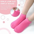 thumbnail image 3 of GENTABY 20 Pairs Toddler Girls Ankle Socks, Low Cut Short Soft Socks for Girls Kids Children Aged 1-13, 3 of 7
