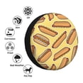 thumbnail image 5 of Easygdp Hot Dogs Automobile Tire Dust Cover, 14-17in Spare Tire Cover Universal Fit for Trailer, Car, Truck, SUV, Jeep - 14 inch, 5 of 9