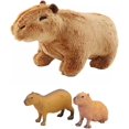 thumbnail image 1 of Capibara De Peluche Kawaii Juguete Capybara 20 Cm con Figuras De Plástico Xishao Juguetes, 1 of 2