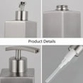thumbnail image 3 of ZYLER- Stainless Bottle Square Soap Dispenser Pump Lotion, 3 of 6
