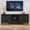Black, variant on CBJCBJ Retro 67" TV Stand for TVs up to 75", Living Room Entertainment Center with 4 Door Storage Cabinet,Blue
