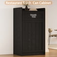 thumbnail image 2 of JassmiPkwy Restaurant Trash Can Cabinet - Commercial Trash Can 40 Gallon, Garbage Receptacle Indoor with Tray Holder for Restaurants-Black, 2 of 8