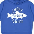 thumbnail image 3 of Inktastic Lucky Fishing Shirt Fish Toddler Hoodie, 3 of 4