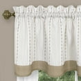 thumbnail image 3 of Achim Westport Window Curtain Tier Pair and Valance Set - 58x36 - Taupe, 3 of 5