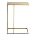 thumbnail image 5 of Kate and Laurel Lockhardt Metal Modern Glam C-Table for Bedroom or Living Room, Brass, 19 x 13 x 27, Narrow Side Table for Small Spaces and Bedroom Accent Piece, 5 of 8