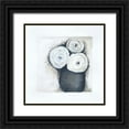 thumbnail image 1 of Shamp, Cindy 12x12 Black Ornate Wood Framed with Double Matting Museum Art Print Titled - Gray Vase I, 1 of 4