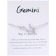 thumbnail image 1 of Mujeres 925 Plata Zodiaco 12 Constelación pulsera de enlace con una tarjeta de bendición, 1 of 3