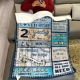 thumbnail image 3 of 19 Year Old Boy Birthday Gift, Super Soft and Warm Happy Birthday Blanket, Digital Heartwarming Sentences Creative Design Ideal Gifts for 19th, 50"x60", 3 of 5