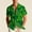 Green-17, variant on Mens Festive Short Sleeve Shirts, St. Patricks Day Graphic Button Down Casual Top