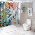 thumbnail image 7 of Awypu Posters Holy Spirit Peace Dove Poster Oil And Watercolor Dove Shower Curtain Set Waterproof Multiple Sizes White, 7 of 7