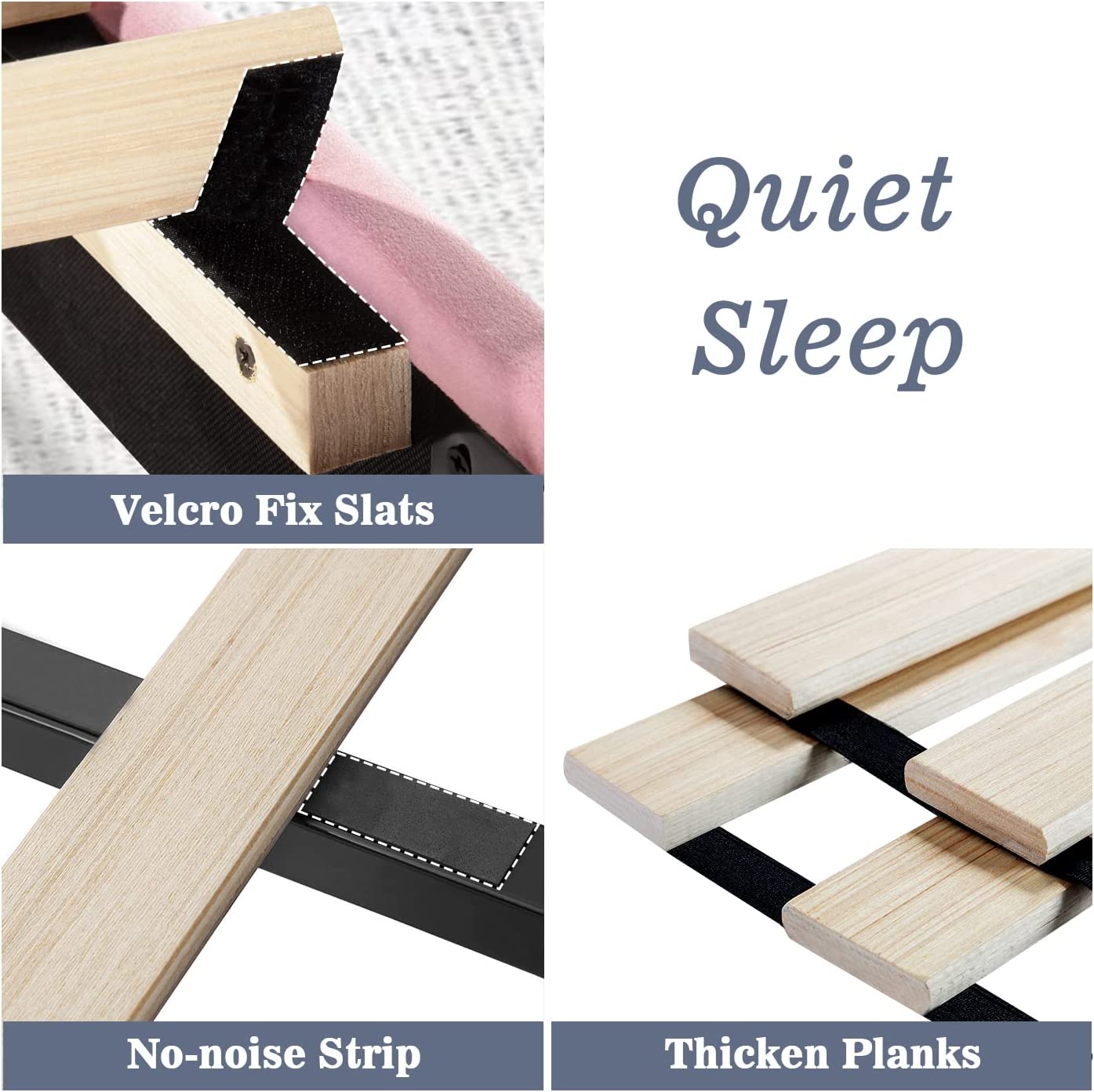 Buy Allewie Full Size Velvet Upholstered Bed Frame with Vertical Channel Tufted Headboard, Pink