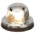 Navigation Stern Light, Chrome/Brass, Clear Lens, Horizontal Surface