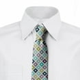 thumbnail image 2 of Modern Necktie, Geometrical Triangles, Dress Tie, 3.7", Multicolor, by Ambesonne, 2 of 3