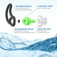 thumbnail image 3 of 2 Pairs Swimmer Ear Plugs for Adults, Upgraded Custom-Fit Swimming Earplugs for Swimmers Water Pool Shower Bathing and Other Water Sports(Green), 3 of 8