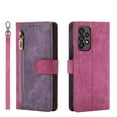 thumbnail image 2 of Compatible for Samsung Galaxy A32 4G 6.4 Inch, PU Leather Flip Case with Stand Magnetic Clasp Card Slots Purse Cover, TPU Protective Shockproof Wrist Strap Case for Samsung Galaxy A32 4G,Rose, 2 of 15