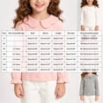 thumbnail image 4 of Karoyedx Fall Clothes for Girls Long Sleeve Shirts Kids Soft Slim Fit Undershirt Warm Casual Base Layer Fall Winter Top Grey Size,1-2 Years, 4 of 6