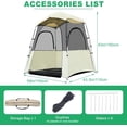 thumbnail image 6 of ABORON Sports Tent for 2 People, Outdoor Instant Tent Shelter Pop Up Bubble Clear View Tent, Weather Proof Outdoor Bubble Tent for Soccer, Football, and Other Outdoor Events, 6 of 9