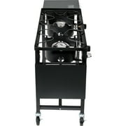 Barton Propane Double Burner Stove - 120,000 BTU Portable Outdoor Cooktop