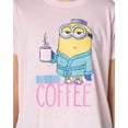 thumbnail image 5 of Despicable Me Minions Womens' Need Coffee Character Sleep Pajama Set Shorts, 5 of 8