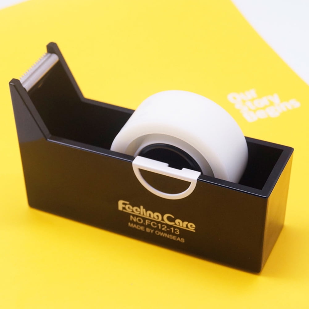 Rectangle Tape Dispenser Transparent Adhesive Roll Tape Holder