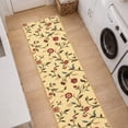 thumbnail image 6 of Ottomanson Extra Long Runner Rug 2'7" x 21' – Non-Slip Low Pile Hallway Carpet, Floral Beige, 6 of 10