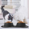 thumbnail image 4 of Cuencos de acero inoxidable para perros con tapete de silicona antideslizante y antiderrames para perros y gatos., 4 of 5