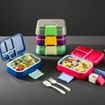 thumbnail image 4 of Bento Box, Lunch Box - Dienrx Lunch Box for Teens Lunch Container with 5 Compartments Leak Proof Portable Handle Microwave/Dishwasher, 1 Lunch Box, 4 of 9