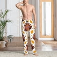 thumbnail image 4 of Salouo Fall Turkey Print Pajama Pants for Men, Lounge Pants Elastic Waistband Casual Men's sleepwear Loungewear Sleep Pajama Pant -X-Large, 4 of 7