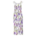 thumbnail image 4 of Kmdttou 2025 New Women Fashion Plus Size Print Sleeveless Two Pocket Casual Overalls Jumpsuit Jumpsuit Pants,S-5XL, 4 of 5
