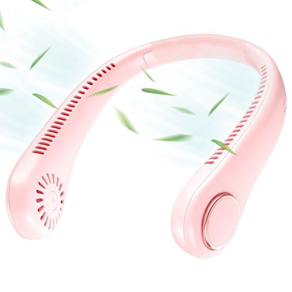 Pcapzz Neck Fans,Hands Free Bladeless Fan USB Rechargeable Battery Wearable Fan with 3 Adjustable Wind Speeds for Home Office Sports Outdoor