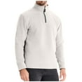 thumbnail image 5 of Mens Sweatshirt Under $10 Mens 1/4 Zip Sweatshirt Fleece Soft Polar Thermal Pullover Sweatshirts Stand Collar Casual Fitted Long Sleeve Shirt, 5 of 8