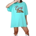 thumbnail image 4 of Retro Easy Tiger Shirt for Women and Men Trendy Vintage Unique Graphic Tee Seafoam Shirt Adult Medium, 4 of 4