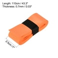 thumbnail image 3 of Unique Bargains 43.3' Absorb Sweat Non-Slip PU Tennis Racket Overgrip Tape Wraps Orange 6 Pack, 3 of 6