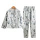 thumbnail image 1 of Conjunto de pijamas de seda de manga larga para niños y niñas, ropa de casa Unisex, traje de dormir de satén de Navidad, otoño, 1 of 4