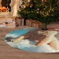 thumbnail image 5 of KLL 30" Christmas Tree Skirt Cute Angel Winged Dog Xmas Tree Skirts Mat for New Year Xmas Holiday Party Indoor Outdoor Home Decoration, 5 of 5