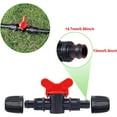 thumbnail image 3 of 10PCS Drip Irrigation Switch Valve for 16mm Drip Tubing Barbed Locking Fitting Gate Valves,Black, 3 of 5