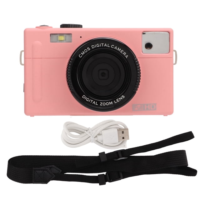 Cámara micro portátil sin espejo CD R1 1080P FHD, zoom digital 16X, 48 MP y pantalla LCD de 3 pulgadas