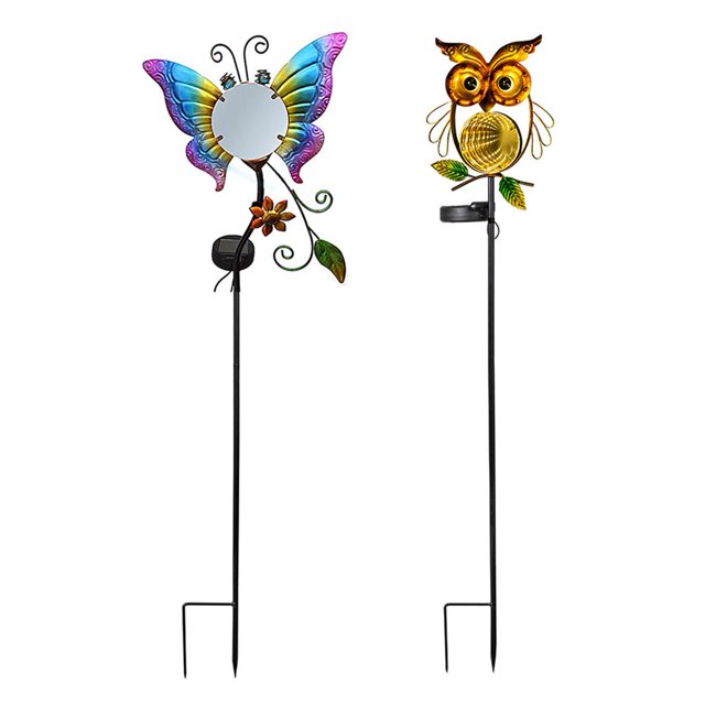 Lámpara Luces de paisaje de camino decorativo solar LED a prueba de agua para jardín (mariposa)