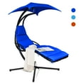 thumbnail image 1 of Costway Hanging Swing Chair Hammock Chair w/ Pillow Canopy Stand Navy, 1 of 10